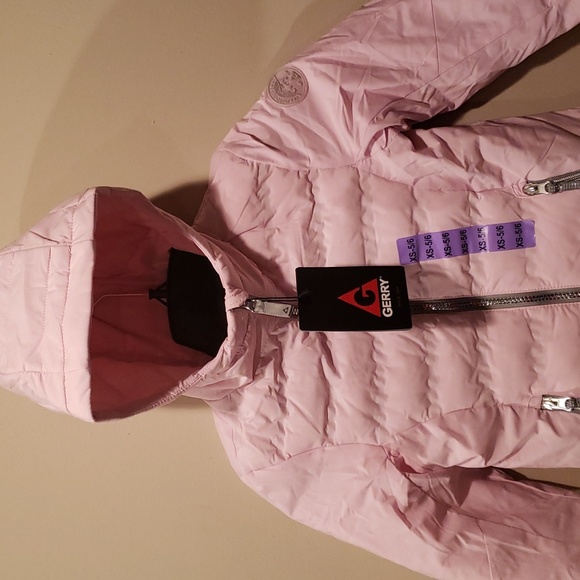 Gerry Girls Rose Mist Pink Hooded Jacket Coat SZ XS- 5/6 Warm Without the Weight - Picture 3 of 10
